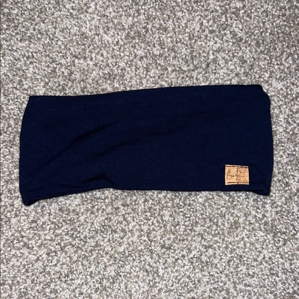 Navy Blue Twisted‎ Headband